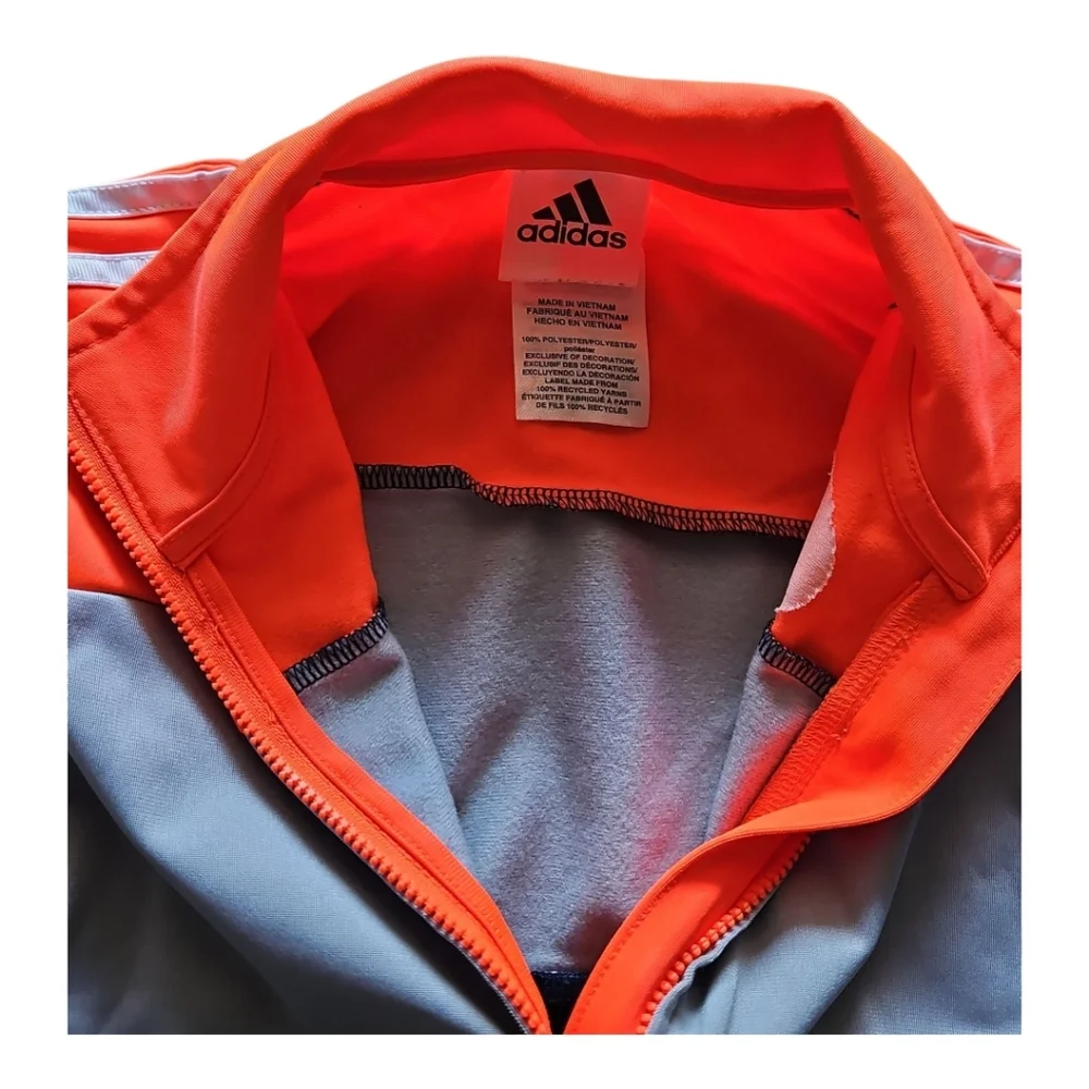 Adidas Boys Track Jacket Light Zip-up With Logo Size 6